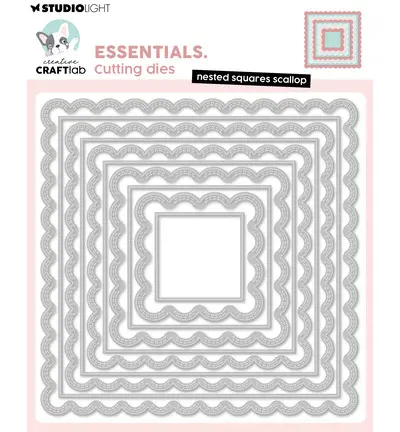Stansmal nested squares scallop