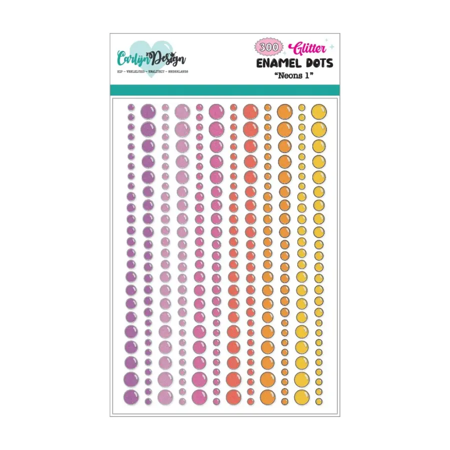 Enamel dots neon 1