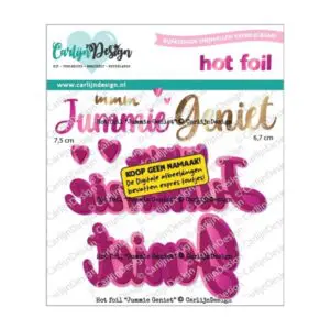 Stansmal hotfoil jummie geniet
