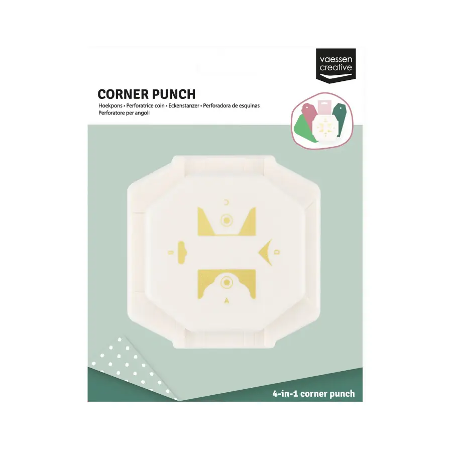 Hoekpons 4-in-1 klassieke labels