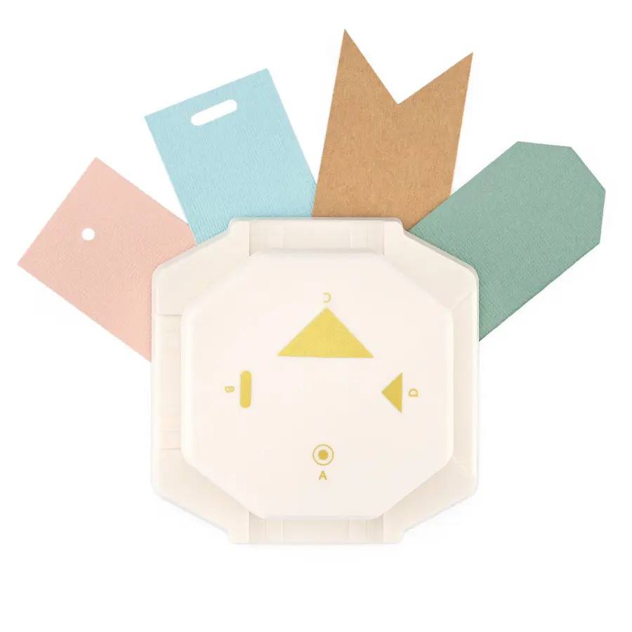 Hoekpons 4-in-1 retro labels - Afbeelding 2