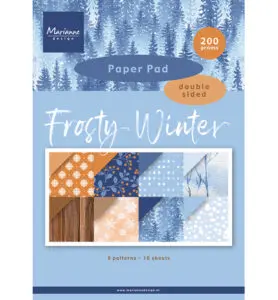Papierblok frosty winter