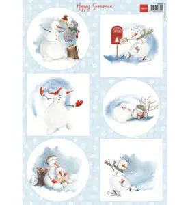 Knipvel happy snowmen