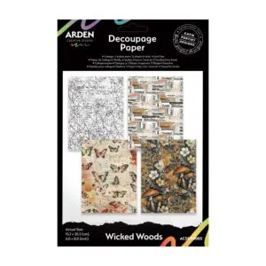 Decoupage papier wicked woods