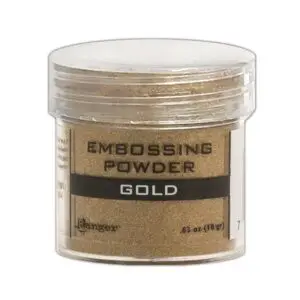 Distress embossing poeder gold