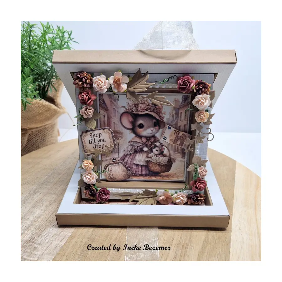 Leerzame les shadowbox easel