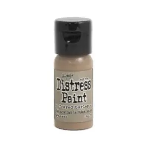 Distress Paint frayed burlap