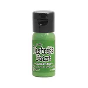 Distress Paint mowed lawn