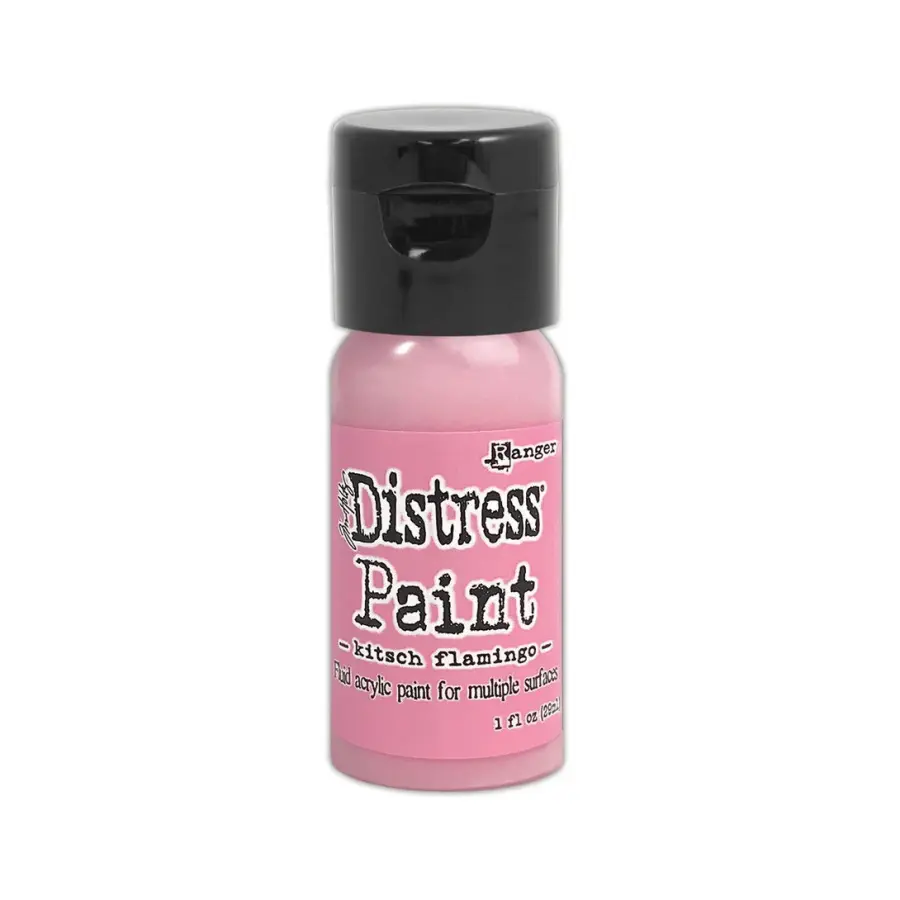 Distress Paint kitsch flamingo