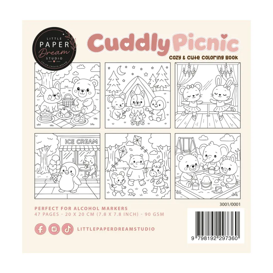 Kleurboek cuddly picnic - Afbeelding 2