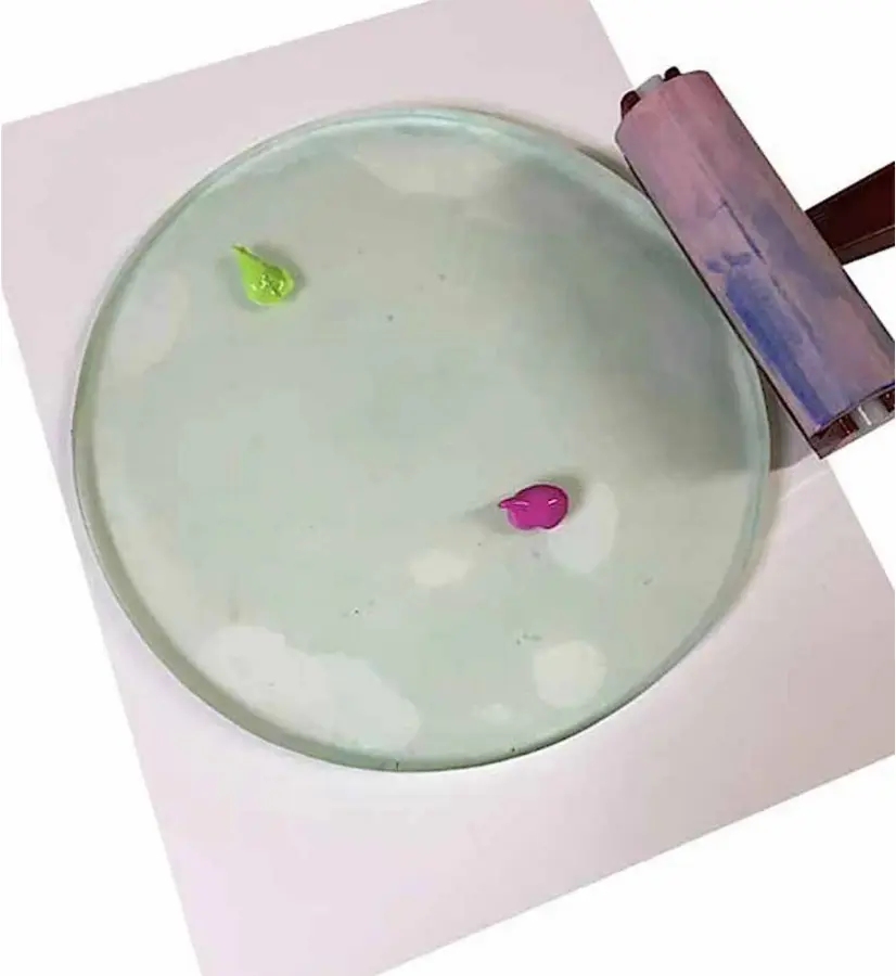 Gel plate rond 30,5 cm - Afbeelding 2