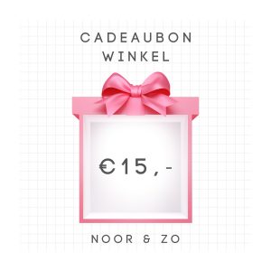 Cadeaubon winkel 15 euro