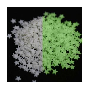 Schudmateriaal sterren glow in the dark