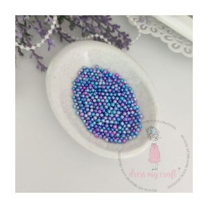 Schudmateriaal beads mini roze & blauw
