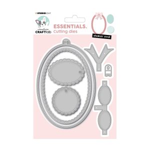 Stansmal Essentials ovaal met strik