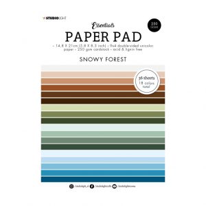 Paperpad snowy forest