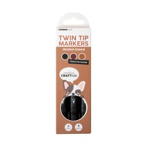 Twin tip markers choco brownie