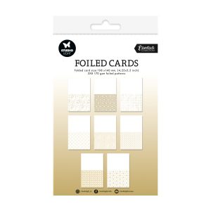 Folded cards gold foil