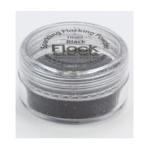 Flock sparkling powder black