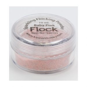 Flock sparkling powder baby pink