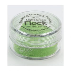 Flock sparkling powder light green