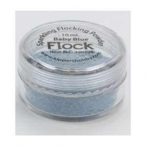Flock sparkling powder baby blue