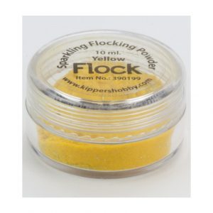 Flock sparkling powder yellow