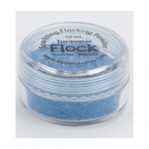 Flock sparkling powder turquoise