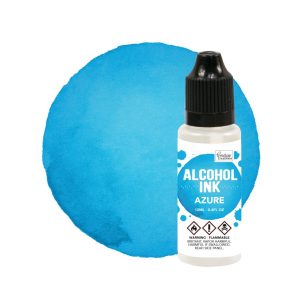 Alcohol inkt blauw aquamarijn azuur