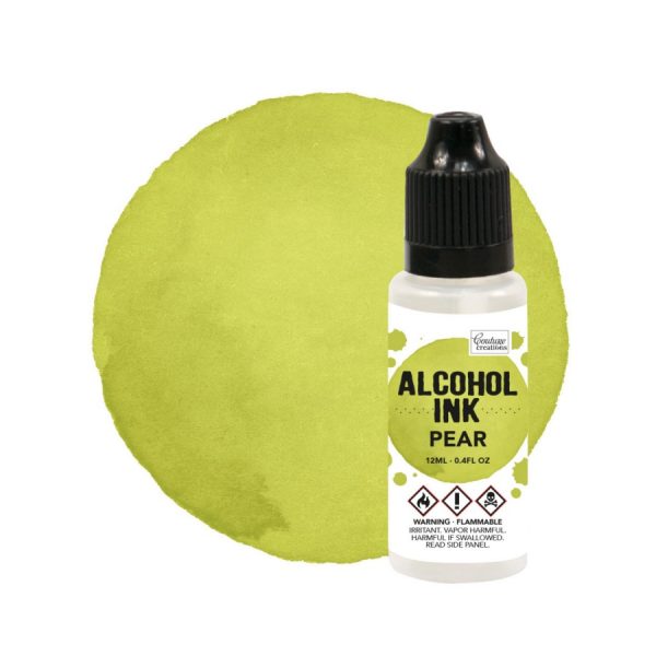 Alcohol inkt groen citrus pear