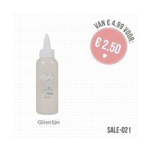 Sale-021 glitterlijm wit