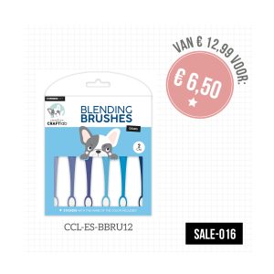 Sale-016 blending brushes 2 cm blues