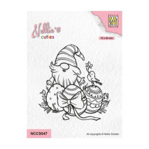 Stempel gnome with little birdy