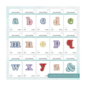 Stansmal stitched alphabet bundel