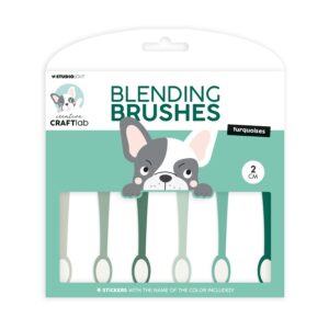 Blending brushes 2 cm turquioses