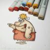 Stempel cave woman - Afbeelding 3