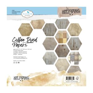 Designpapier coffee dyed papers
