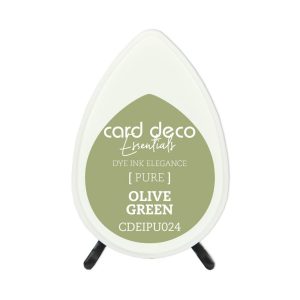 Inktkussen dew drop pure olive green
