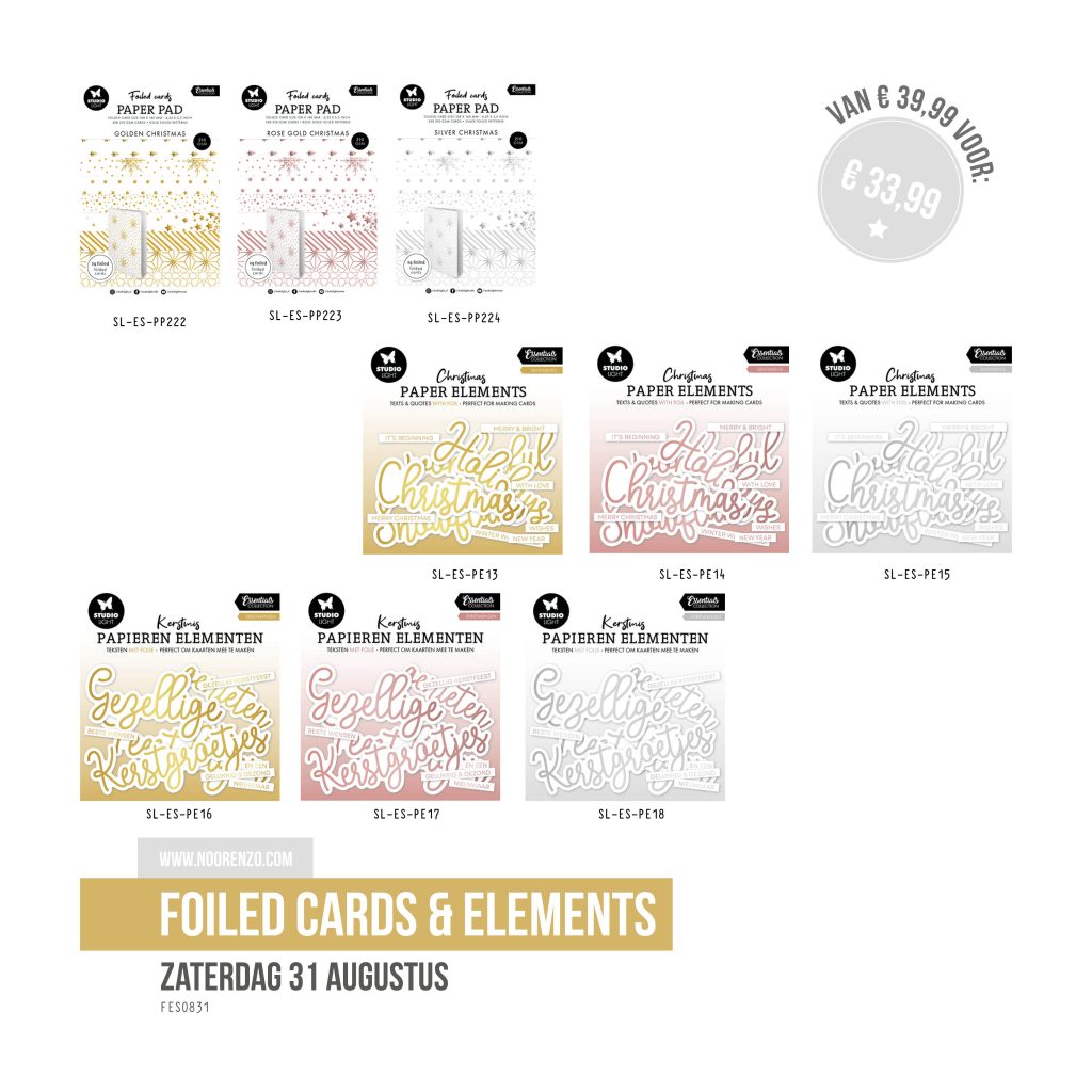 Goodiebag foiled cards & elements