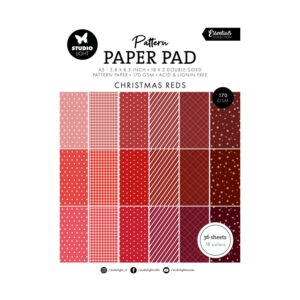 Paperpad christmas reds pattern
