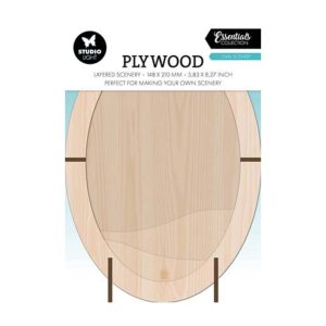 Plywood oval scenery