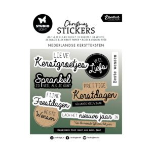 Stickers kerst teksten Nederlands