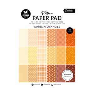 Paperpad shades of orange print