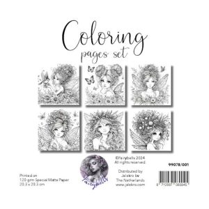 Fairybells coloring pages set 1