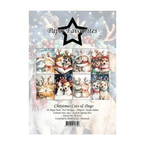 Designpapier christmas cats & dogs