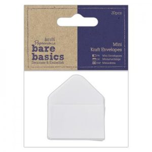 Mini Kraft Envelopes wit