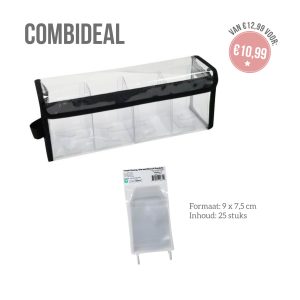 Combideal stansjes opbergen