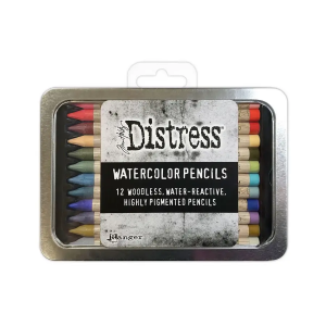 Distress watercolor pencils set 6