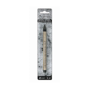 Distress watercolor pencil scorched timber