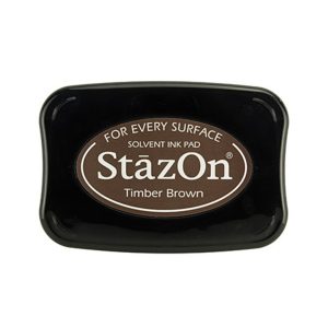 Inktkussen stazon timber brown